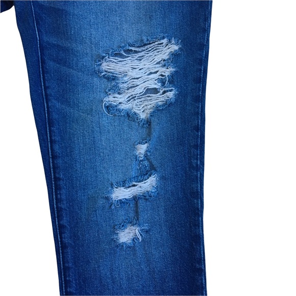 Abercrombie & Fitch Ames Slim Boyfriend Distressed Buttonfly Jeans Size 25 - Picture 8 of 17